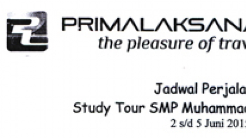 JADWAL PERJALANAN STUDY TOUR 2015